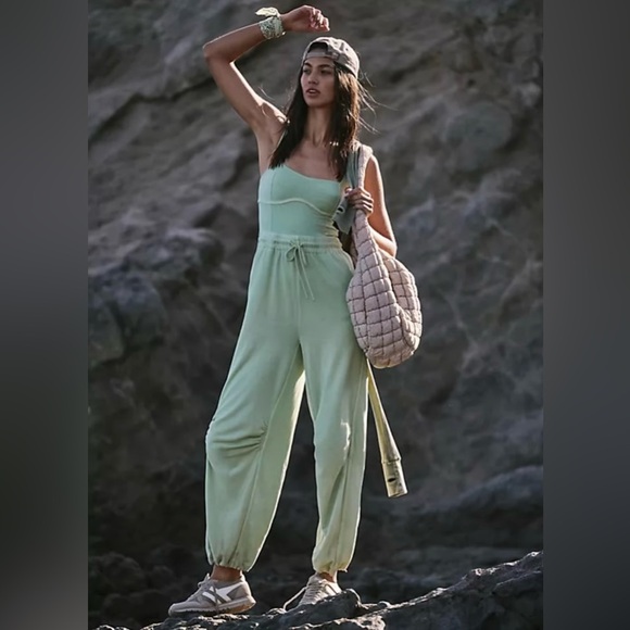 Free People Pants - NWT FP Movement Inbound Onesie~Pistachio